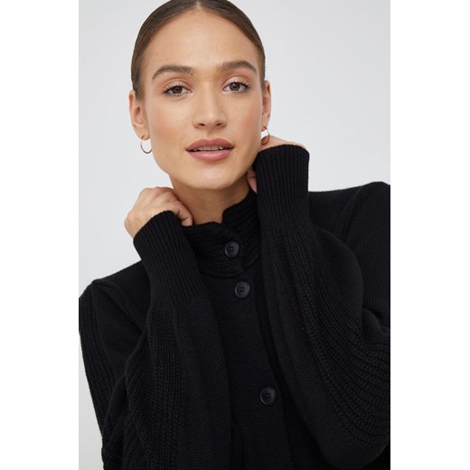 Sisley kardigan z domieszką kaszmiru damski kolor czarny Sisley XS ANSWEAR.com