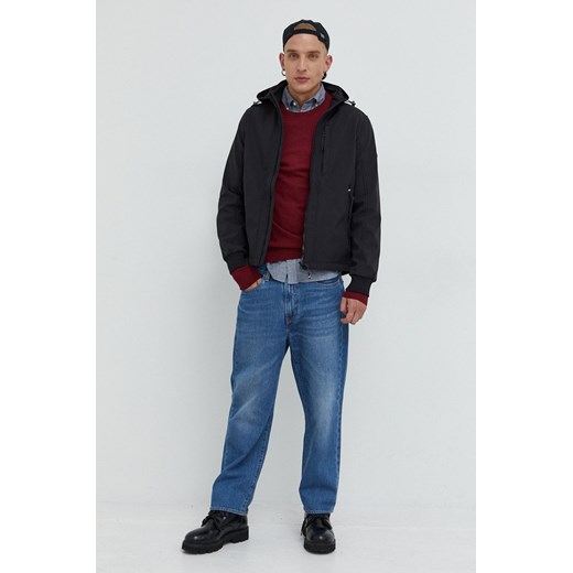 Tom Tailor sweter bawełniany męski kolor bordowy lekki Tom Tailor M ANSWEAR.com