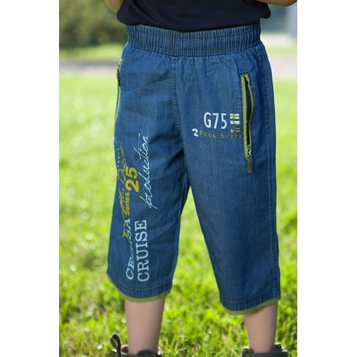Spodenki chłopięce jeansowy-zółty DZ6025 92 promocja fasardi.com