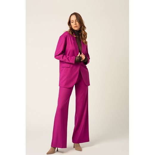 Bordowe spodnie Loucy Lidia Kalita 42 Lidia Kalita