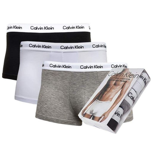 Bokserki Underwear Calvin Klein 3-Pack Szare Białe Czarne Calvin Klein L okazja Milgros.pl