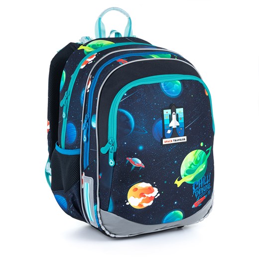 Plecak z rakietą i planetami Topgal ELLY 21015 ze sklepu Topgal w kategorii Plecaki dla dzieci - zdjęcie 144830131
