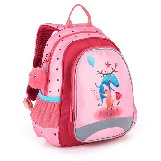 Różowy plecak do przedszkola Topgal SISI 21024 ze sklepu Topgal w kategorii Plecaki dla dzieci - zdjęcie 144830673