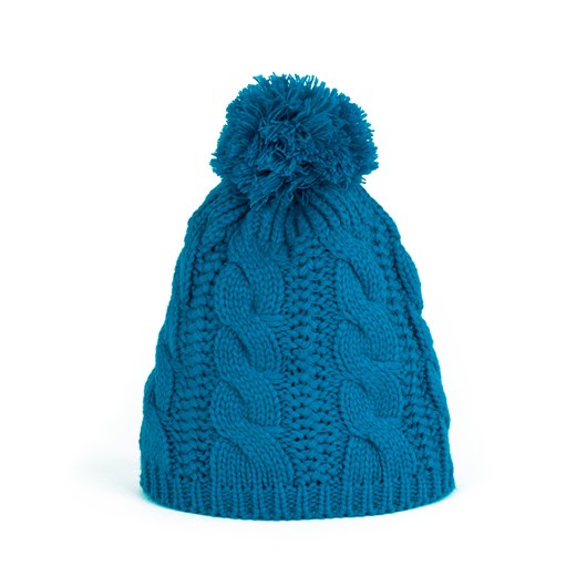 Czapka na zimę z pomponem szaleo niebieski czapka