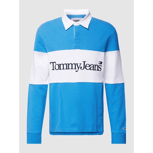 Bluzka z długim rękawem z kołnierzykiem polo model ‘SERIF’ Tommy Jeans S Peek&Cloppenburg 