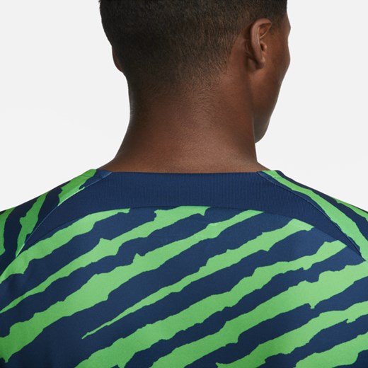 Męska przedmeczowa koszulka piłkarska Nike Dri-FIT Brazylia - Niebieski Nike M Nike poland