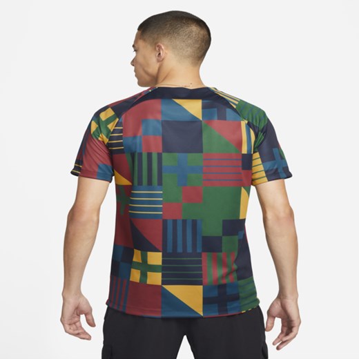 Męska przedmeczowa koszulka piłkarska Nike Dri-FIT Portugalia - Niebieski Nike S Nike poland