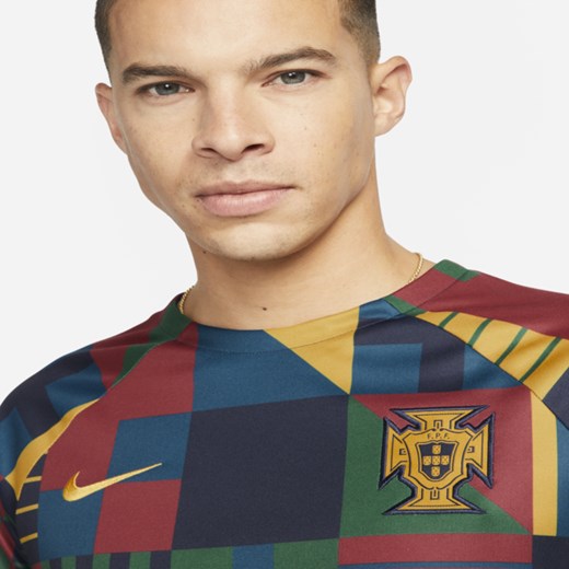 Męska przedmeczowa koszulka piłkarska Nike Dri-FIT Portugalia - Niebieski Nike XL Nike poland