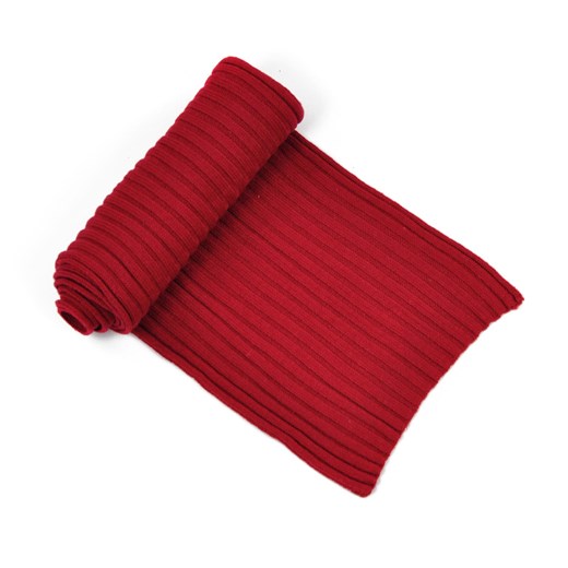 Klasyczny szalik na zimę szaleo czerwony klasyczny