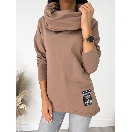 Cappuccino Bluza z Kominem Modnakiecka.pl 44 ModnaKiecka.pl