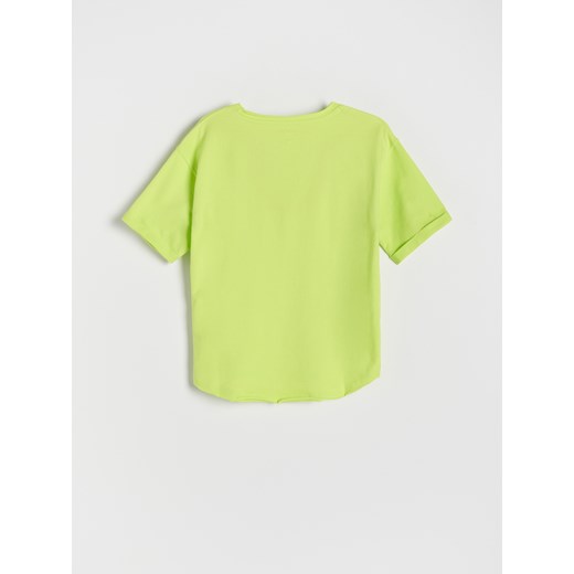 Reserved - T-shirt Jak wytresować smoka - Żółty Reserved 152 (11 lat) Reserved