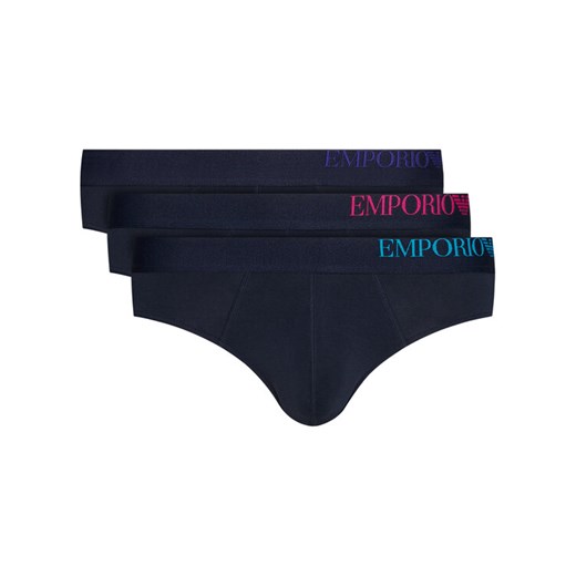 Emporio Armani Underwear Komplet 3 par slipów 111734 0A713 70435 Granatowy M wyprzedaż MODIVO