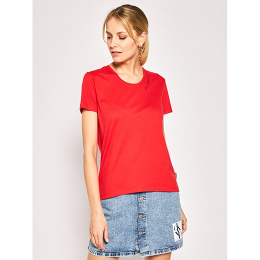 Calvin Klein T-Shirt Love Calvin K20K201860 Czerwony Regular Fit Calvin Klein L okazja MODIVO
