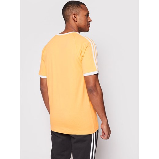 adidas T-Shirt adicolor Classics 3-Stripes Tee GN3498 Pomarańczowy Slim Fit M promocyjna cena MODIVO