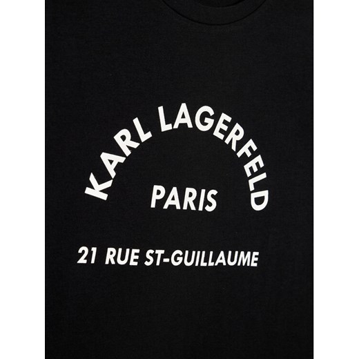 KARL LAGERFELD T-Shirt Z15259 S Czarny Regular Fit Karl Lagerfeld 8Y okazja MODIVO