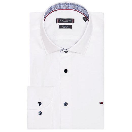 Tommy Hilfiger Tailored Koszula Twill TT0TT08326 Biały Slim Fit Tommy Hilfiger 40 promocyjna cena MODIVO