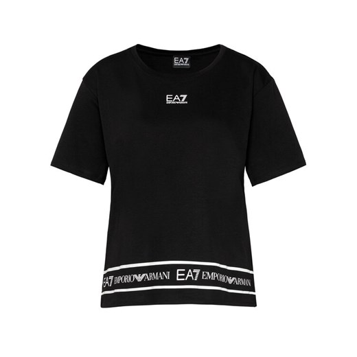 EA7 Emporio Armani T-Shirt 6HTT32 TJ52Z 1200 Czarny Regular Fit XL promocja MODIVO