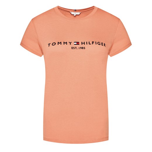 Tommy Hilfiger T-Shirt Ess WW0WW28681 Pomarańczowy Regular Fit Tommy Hilfiger M wyprzedaż MODIVO