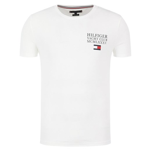 Tommy Hilfiger T-Shirt Yacht Club Tee MW0MW13347 Biały Regular Fit Tommy Hilfiger L okazja MODIVO