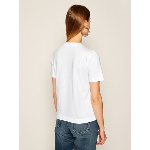 Calvin Klein Jeans T-Shirt J20J214220 Biały Regular Fit S wyprzedaż MODIVO