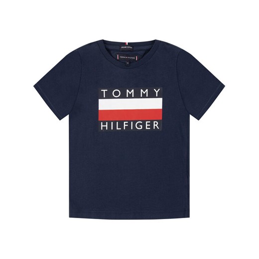 Tommy Hilfiger T-Shirt Essential Tee KB0KB05547 M Granatowy Regular Fit Tommy Hilfiger 7 okazyjna cena MODIVO