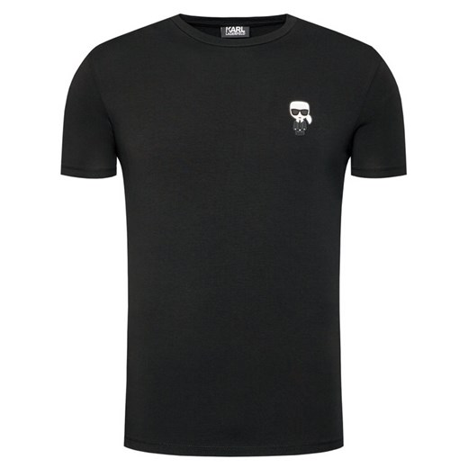 KARL LAGERFELD T-Shirt Crewneck 755027 502221 Czarny Regular Fit Karl Lagerfeld XL MODIVO wyprzedaż