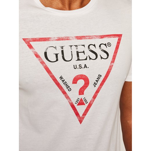 Guess T-Shirt Clear M81I13 I3Z00 Biały Slim Fit Guess XXL okazja MODIVO