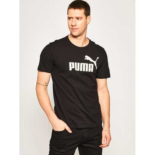 Puma T-Shirt Essential Tee 851740 Czarny Regular Fit Puma S okazyjna cena MODIVO