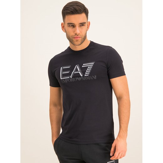 EA7 Emporio Armani T-Shirt 3HPT62 PJ03Z 1200 Czarny Slim Fit L okazja MODIVO