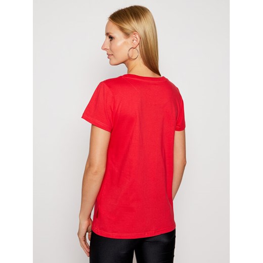 PROSTO. T-Shirt KLASYK Classic 9261 Czerwony Regular Fit Prosto. XS promocyjna cena MODIVO