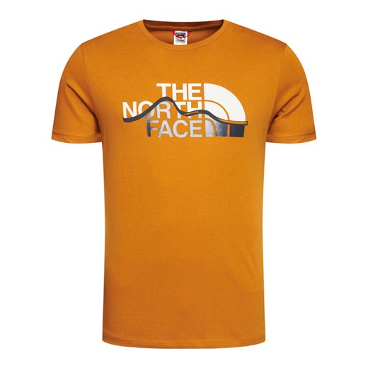 The North Face T-Shirt Mountain Line Tee NF00A3G2 Brązowy Regular Fit The North Face L okazja MODIVO
