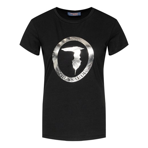 Trussardi T-Shirt 56T00280 Czarny Regular Fit Trussardi L promocja MODIVO