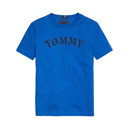 Tommy Hilfiger T-Shirt Essential Graphic Tee KB0KB05427 M Granatowy Regular Fit Tommy Hilfiger 5 promocja MODIVO