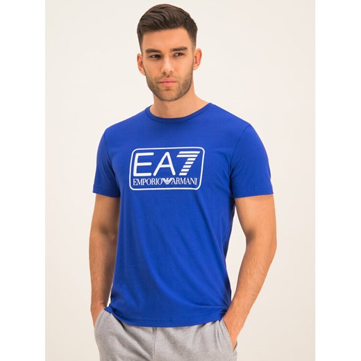 EA7 Emporio Armani T-Shirt 8NPT10 PJNQZ 1570 Niebieski Regular Fit S MODIVO okazja