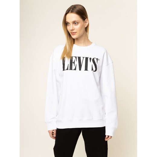 Levi's® Bluza Graphic Diana Crew 85788-0000 Biały Relaxed Fit L wyprzedaż MODIVO