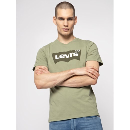 Levi's® T-Shirt Graphic Tee Housemark 22489-0250 Zielony Regular Fit M promocja MODIVO