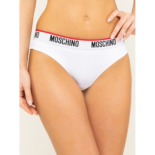 MOSCHINO Underwear & Swim Komplet 2 par fig brazylijskich A4745 9014 Biały 2 okazja MODIVO