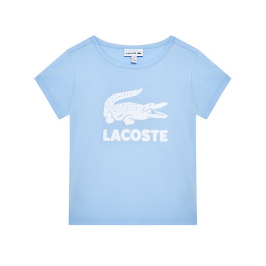 Lacoste T-Shirt TJ1343 Niebieski Regular Fit Lacoste 12Y wyprzedaż MODIVO