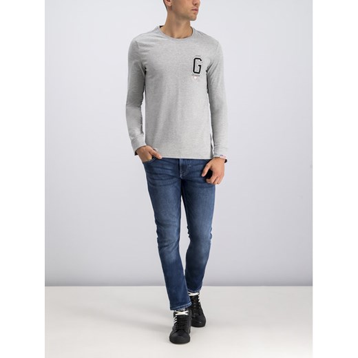 Guess Longsleeve M94I57 J1300 Szary Slim Fit Guess L promocyjna cena MODIVO