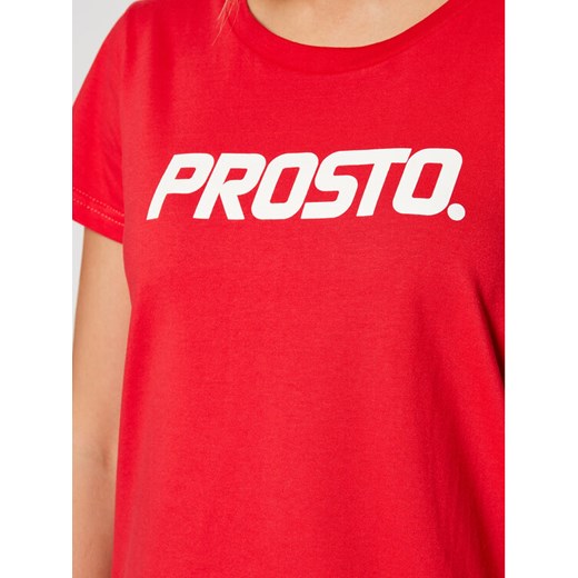 PROSTO. T-Shirt KLASYK Classic 9261 Czerwony Regular Fit Prosto. M okazyjna cena MODIVO