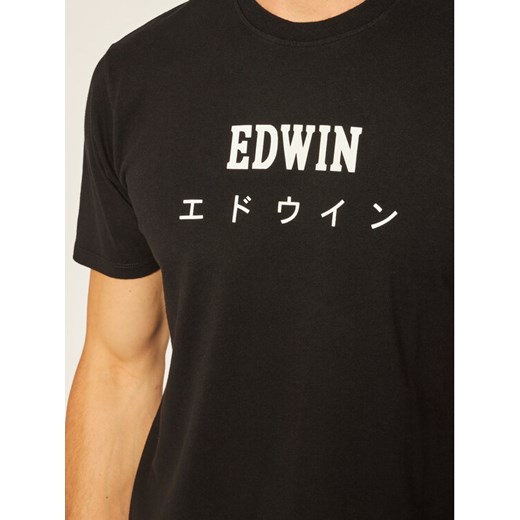 Edwin T-Shirt Japan I025018 TF08J94 8967 Czarny Regular Fit Edwin M MODIVO okazja