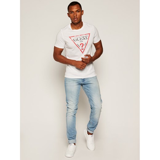 Guess T-Shirt Clear M81I13 I3Z00 Biały Slim Fit Guess XXL wyprzedaż MODIVO