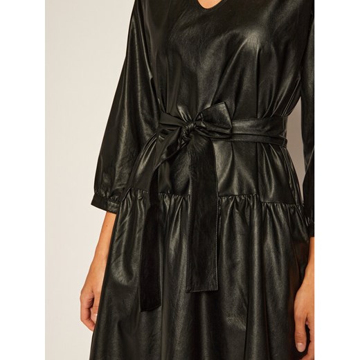 TWINSET Sukienka z imitacji skóry 202ST2017 Czarny Oversize Twinset M MODIVO okazyjna cena