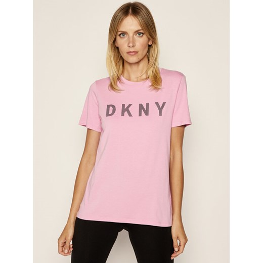 DKNY Sport T-Shirt DP9T6749 Różowy Regular Fit XS MODIVO promocyjna cena