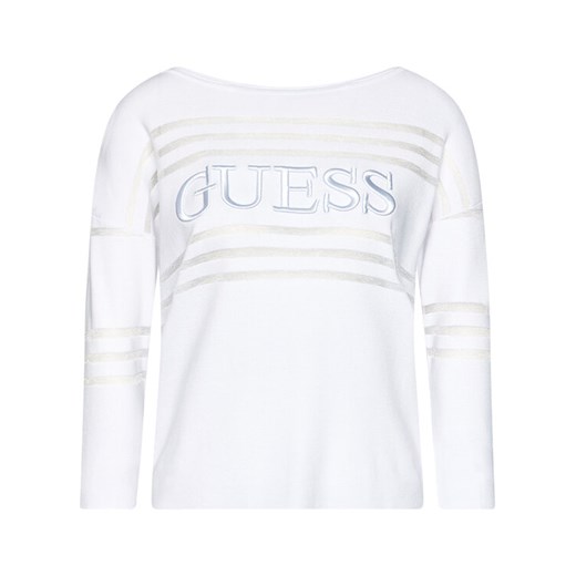 Guess Sweter Alessia W0YR87 Z2BB0 Biały Regular Fit Guess S promocyjna cena MODIVO
