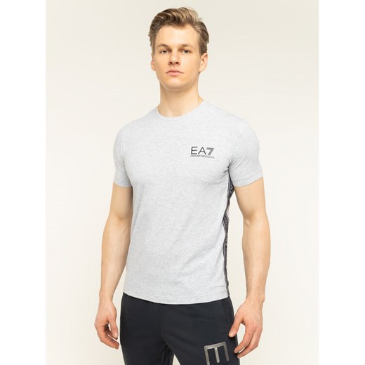 EA7 Emporio Armani T-Shirt 3HPT07 PJ03Z 3904 Szary Slim Fit L wyprzedaż MODIVO