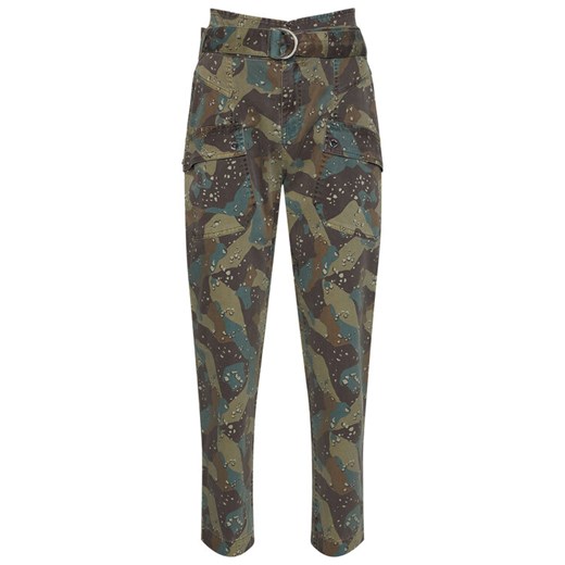 Guess Spodnie materiałowe W0BB05 W5DXR Zielony Relaxed Fit Guess L wyprzedaż MODIVO