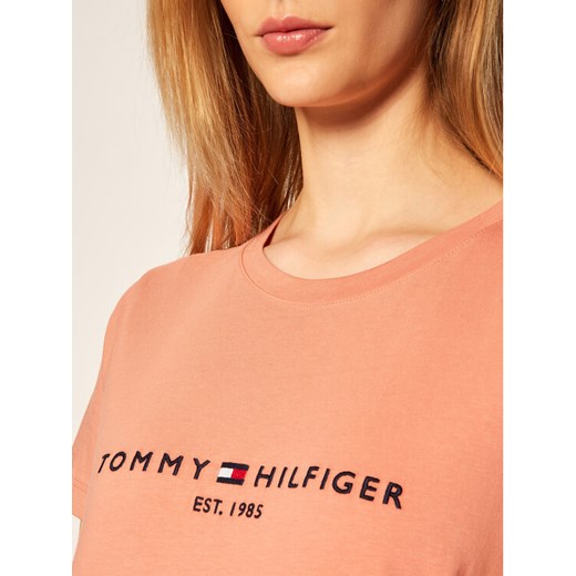 Tommy Hilfiger T-Shirt Ess WW0WW28681 Pomarańczowy Regular Fit Tommy Hilfiger M wyprzedaż MODIVO