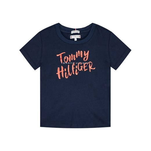 Tommy Hilfiger T-Shirt Graphic On Tee KG0KG05030 M Granatowy Regular Fit Tommy Hilfiger 7 okazyjna cena MODIVO