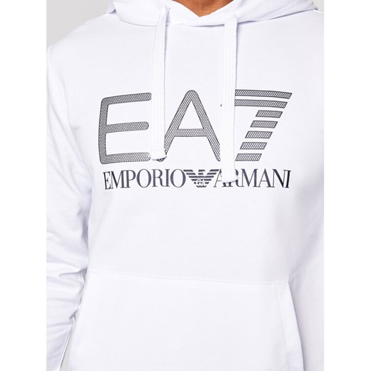 EA7 Emporio Armani Bluza 3KPM62 PJ05Z 1100 Biały Regular Fit L okazja MODIVO